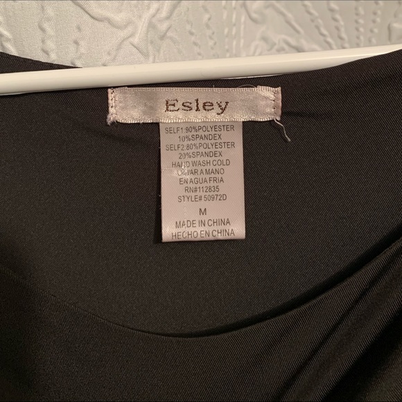 Black Esley one shoulder with rhinestone cut out - Picture 2 of 2